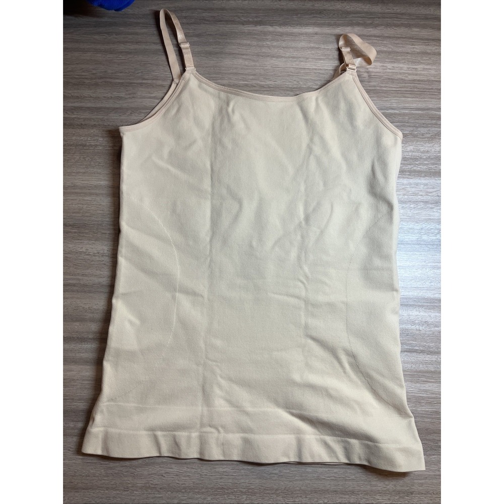 Shapewear Tank Top Camisole 3XL Beige Nylon‎ Spandex Tummy Control Slimming - Picture 3 of 4